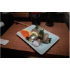 Zweiter Gang: Sashimi von Fisch und Meeresfrüchten